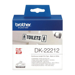 Brother DK22212 White Roll